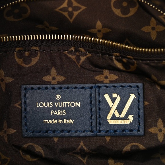 ❌❌LOUIS VUITTON Pillow Speedy Bandouliere 25 Monogram Nylon Metallic Blue bag LV - Picture 9 of 11